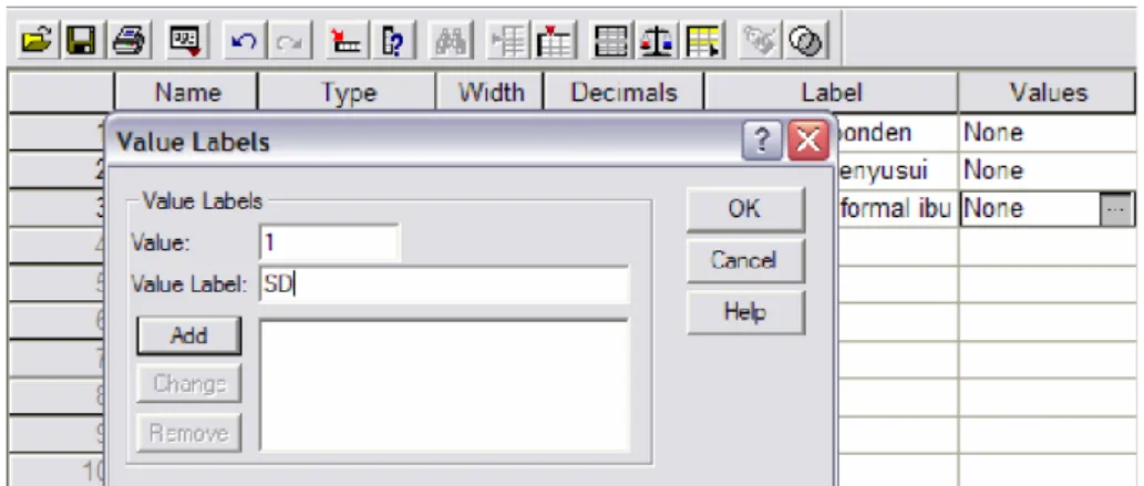 Gambar 13. Kotak Dialog Menu Value 