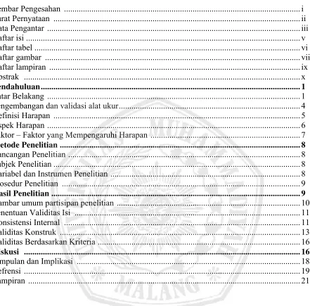 Gambar umum partisipan penelitian .......................................................................................10
