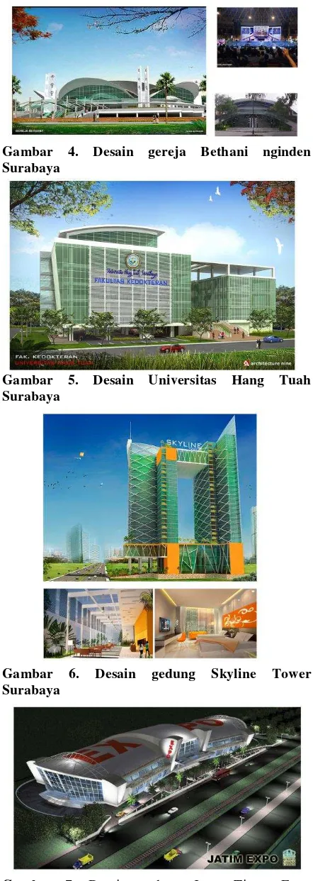 Gambar 7. Desain gedung Jawa Timur Expo Surabaya. 