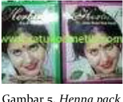Gambar 5. Henna pack 