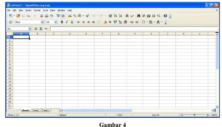 Gambar 3 MS Excel 2007 