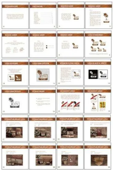 Gambar 24. Desain layout buku Grapic Standart Manual Kesimpulan 