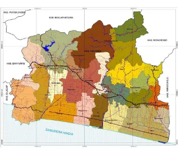 Gambar 2. Peta Kabupaten Kebumen 