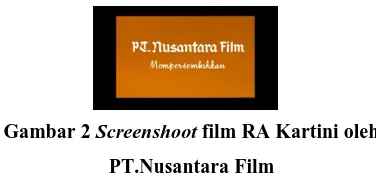 Gambar 2 Screenshoot film RA Kartini oleh 