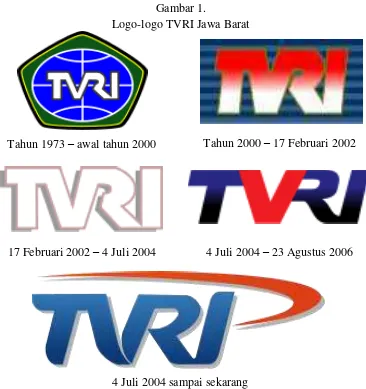 Gambar 1.  Logo-logo TVRI Jawa Barat 