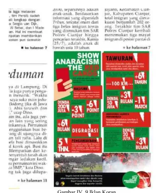 Gambar IV. 9 Iklan Koran