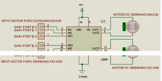 Gambar 3.16 Rangkaian Driver Motor DC