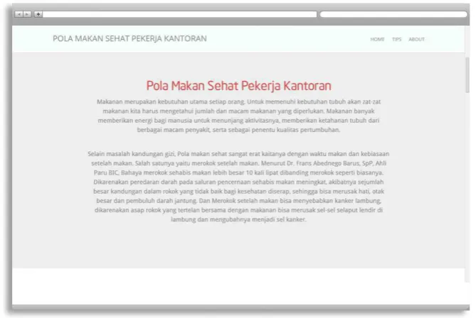 Gambar IV.1 Tampilan Home Website 