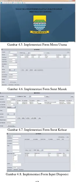 Gambar 4.8. Implementasi Form Input Disposisi 
