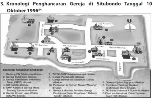 Gambar  4.1 : Peta Kerusuhan Situbondo 55