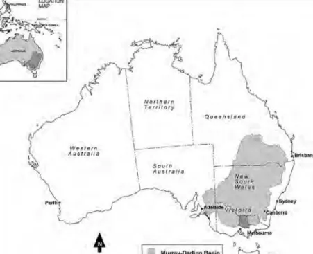 Fig. 1.2. Map showing the location of the Goulburn Broken Catchment within the Murray–Darling Basin.