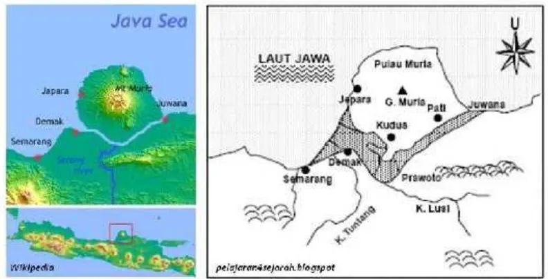 Gambar 1. 2. Peta Kesultanan Aceh
