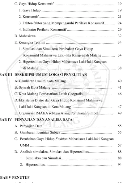 Gambaran Identitas Subjek ....................................................... .........................................................................