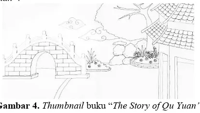 Gambar 5.  Thumbnail buku “The Story of Qu Yuan” halaman 5-6 
