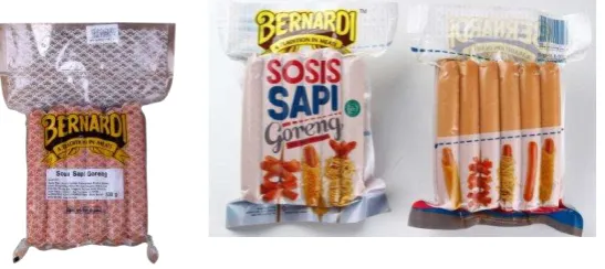 Gambar 1:  Kemasan Bernardi Sosis Sapi Goreng 