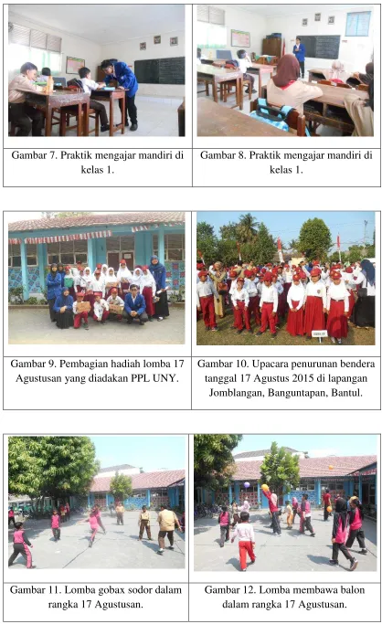 Gambar 7. Praktik mengajar mandiri di 