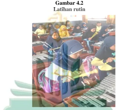 Gambar 4.2  Latihan rutin 