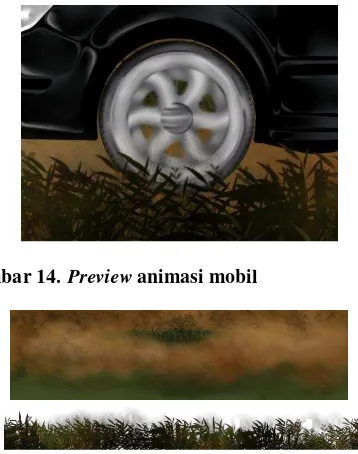 Gambar 15. Tanah dan rumput untuk animasi mobil bergerak 