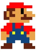 Gambar III.8 Game Mario Bros merupakan game bergaya Pixel Art 