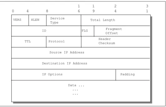 IP datagram format - IP datagram - Internet Protocol (IP)