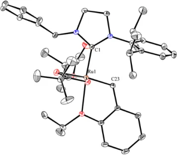Figure 17: X-ray crystal structure of 1.45. Displacement ellipsoids are drawn at 50% probability