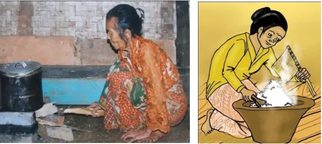 Gambar III.7 Referensi visual dan karakter nenek 