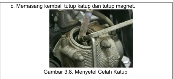 Gambar 3.8. Menyetel Celah Katup 