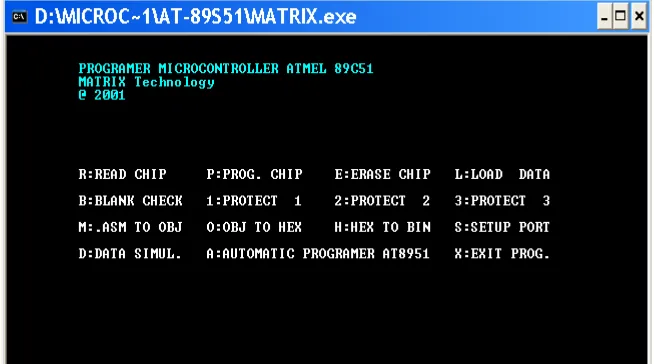 Gambar 5. Compiler MATRIX  