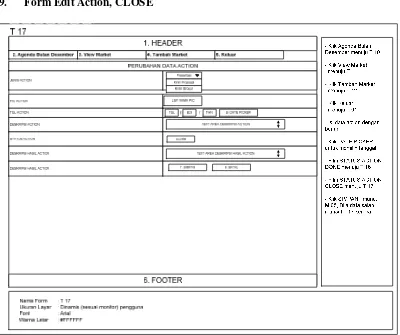 Gambar 3.23 Gambar Perancangan Form Edit Action, CLOSE 