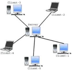 Gambar 2.10 Tipe Jaringan Client Server 