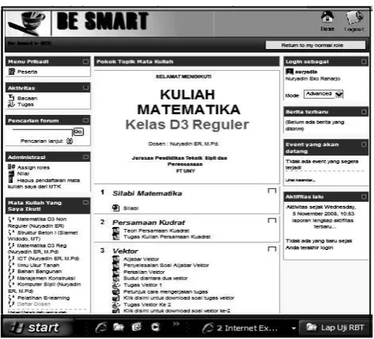 Gambar 2. Web Matematika 