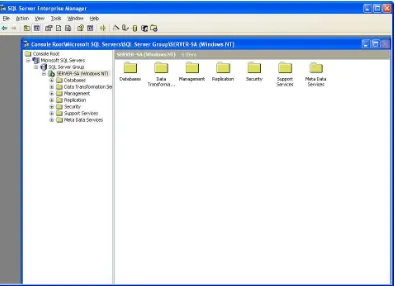 Gambar 2.7 SQL Server Enterprise Manager 