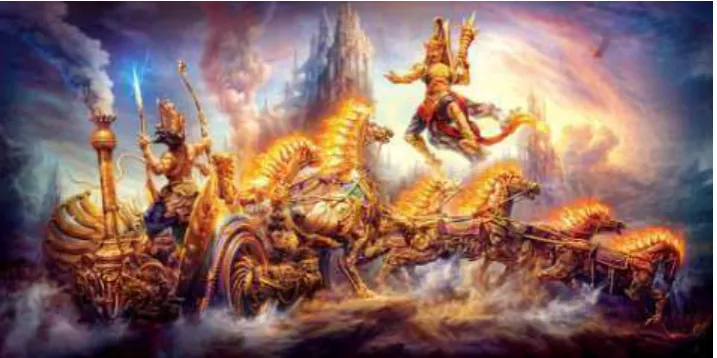 Gambar II.1 Ilustrasi perang Bharatayudha 