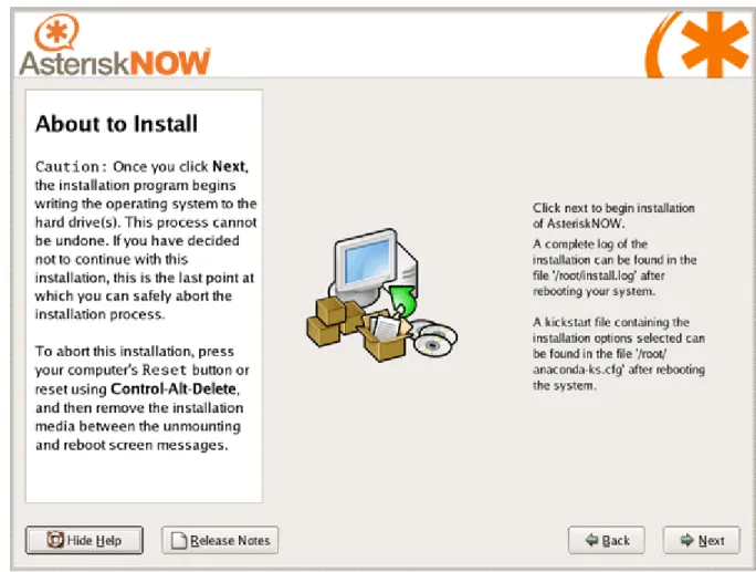 Figure 10: Begin INstallation.