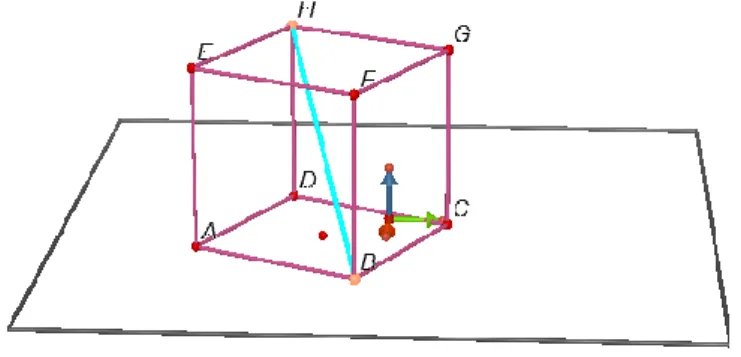 Gambar 3. Diagonal Ruang  