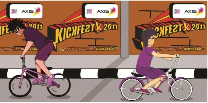 Gambar III.14 (Banner backdrop komunitas fixie 