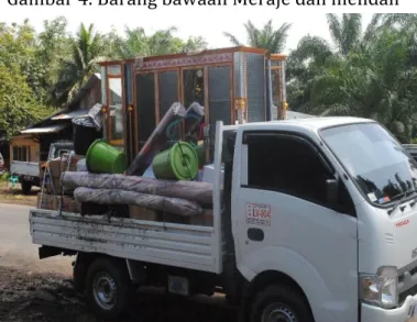 Gambar 4. Barang bawaan Meraje dan mendah