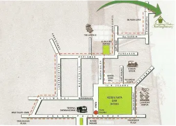 Gambar 1.1 Peta Lokasi Kampung Budaya Sindangbarang - Bogor 