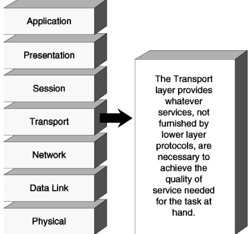 Gambar 1-6. Lapisan Network : bertanggung jawab dalam melakukanrouting paket data dari stasiun pengirim ke stasiun tujuan