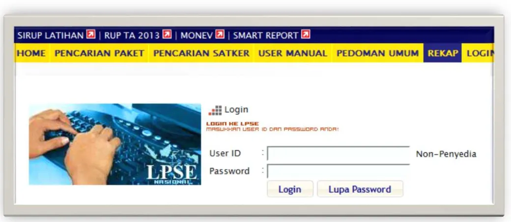 Gambar 1. Halaman Login 