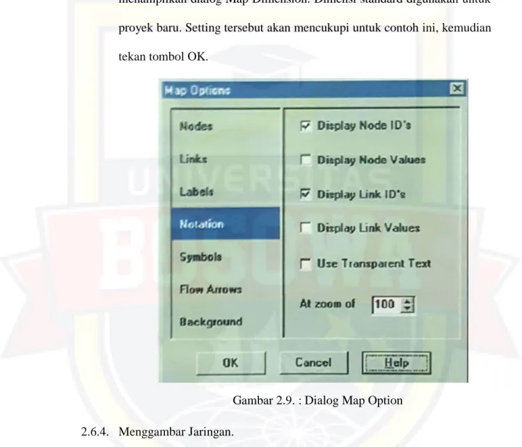 Gambar 2.9. : Dialog Map Option 