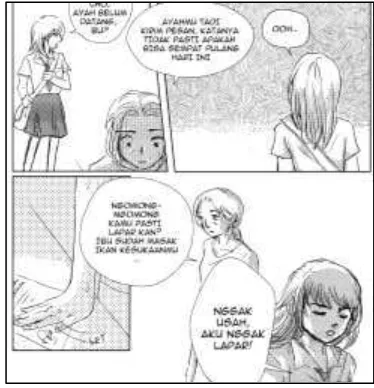 Gambar 1. Penerapan Font Balon Kata dan Caption dalam Komik 