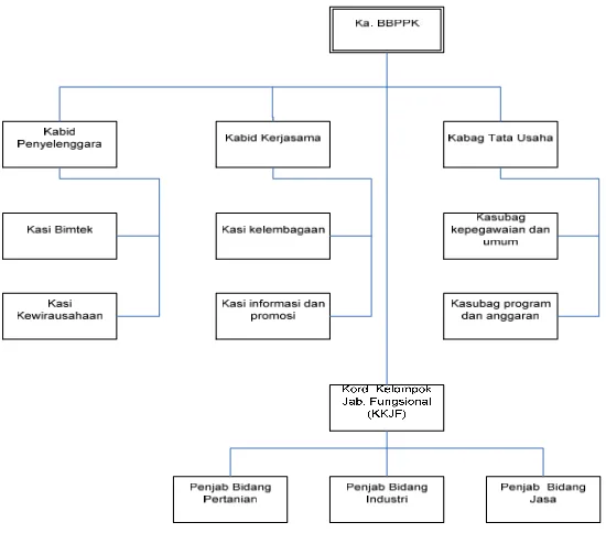 Gambar 3.1 Struktur Organisasi BBPPK 