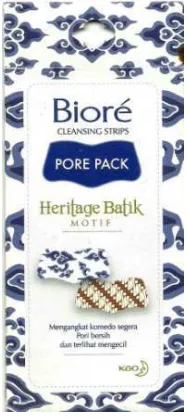 Gambar 1. Kemasan Biore pore pack heritage batik motif    