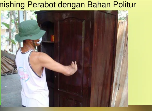 Gambar Aplikasi Finishing Perabot 