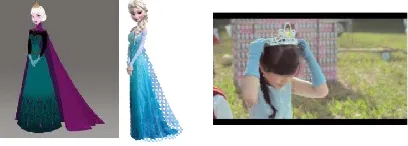 Gambar 9. Perbandingan Gaya Rambut Anna dari Frozen dengan Anak Perempuan 2  