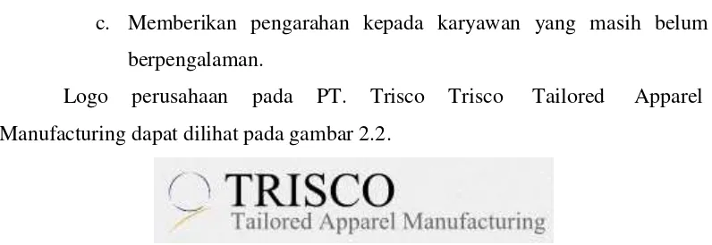 Gambar 2.2 Logo  PT. Trisco Trisco  Tailored  Apparel  Manufacturing 