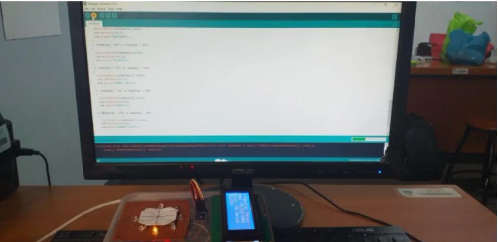 Gambar 3.4 Proses upload program arduino 