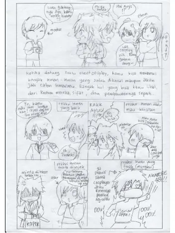 Gambar 2. Karakter chibi dengan berbagai pose   