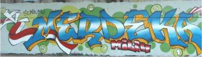 Gambar 4.8 Graffiti Bertema Promosi 